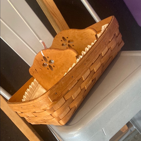 Longaberger Other - Longaberger Wooden Basket with Cream Liner and dividers